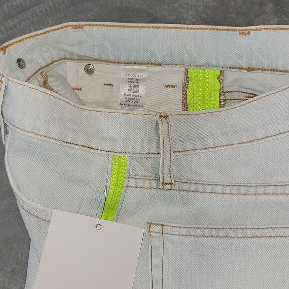 Sandrine Rose SR x Free People The Virgin Label Shorts Zipper Sides Size 24 New - Picture 12 of 13